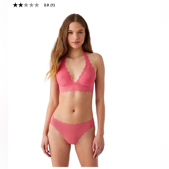 Wacoal Pink Lace Bralette NWOT - Picture 2 of 4